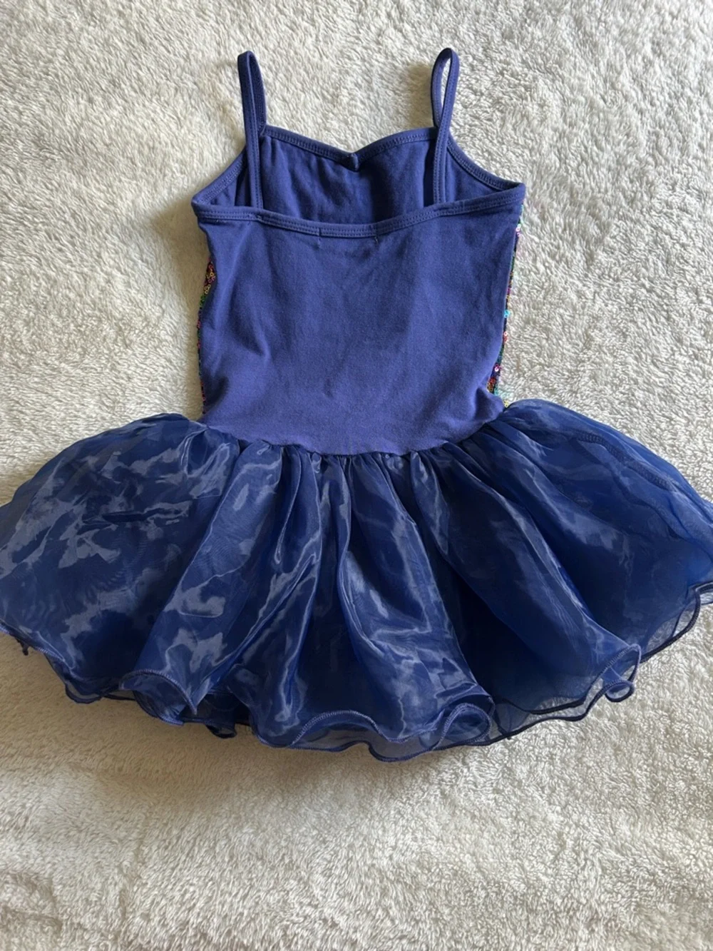 Zaclotre Kids Sequin Tutu Dress - Navy Multicolor